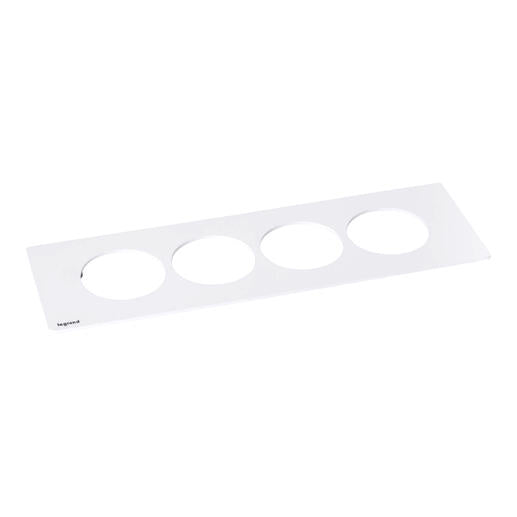 Legrand Finishing Plate for Incara Disq'In 4-Stations (Choose between Metal, White or Black finish)