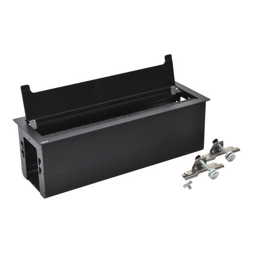 Legrand Incara Top Access Box 385mm for Recessed Storage of Safety Box or Power Strip (Choose between Metal, White and Black Finish)