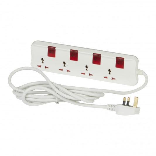 Legrand Multi-Standard Multi-Outlet Extensions 4 x 2P+E - 3m or 5m