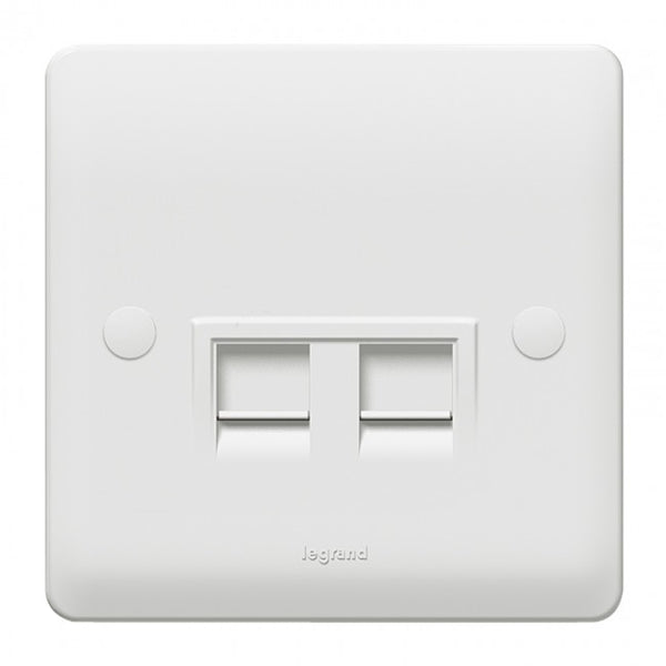 Legrand Synergy RJ45 Cat6 Network Twin Socket | Electrical.mu
