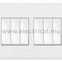 Legrand Arteor 2 Way Switch 10A  - 1 gang to 6 gang (complete with support frame and plate)