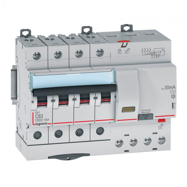Legrand RCBO DX³ 6000 4P 30mA - 63A