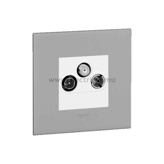 Legrand Arteor Socket TV-R-SAT Shielded (with support frame and plate)