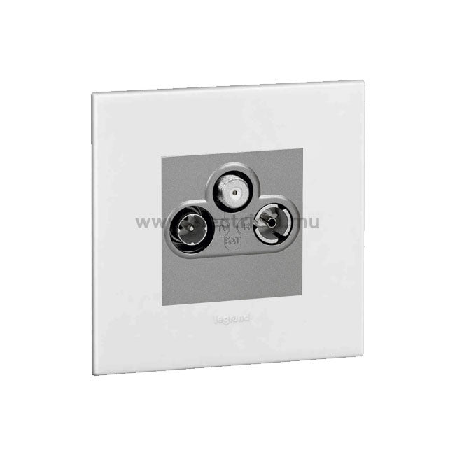 Legrand Arteor Socket TV-R-SAT Shielded (with support frame and plate)