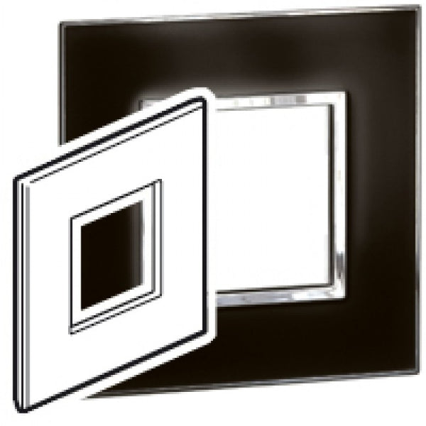 Legrand Arteor Cover Plate Mirror Black (2Mod)