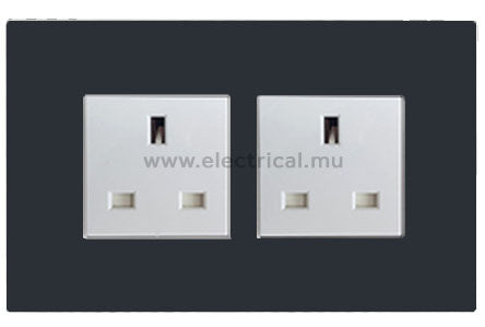 Legrand Arteor BS EN Sockets 13A - Single or Double (with support frame and plate)