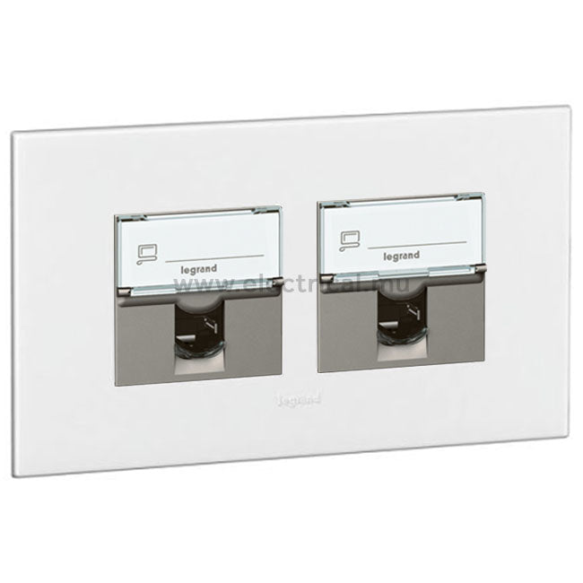 Legrand Arteor RJ45 Sockets Cat6 UTP - Single or Double (with support frame and plate)