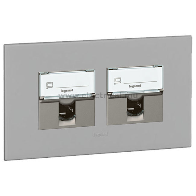 Legrand Arteor RJ45 Sockets Cat6 UTP - Single or Double (with support frame and plate)