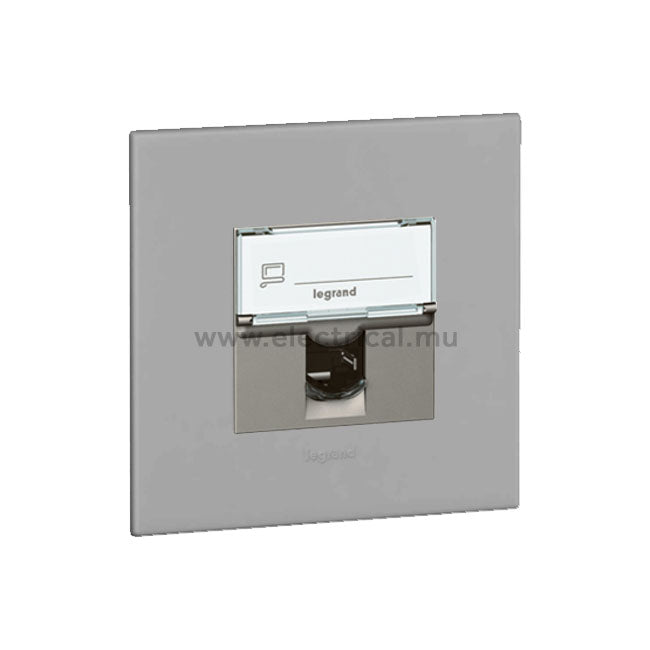 Legrand Arteor RJ45 Sockets Cat6 UTP - Single or Double (with support frame and plate)