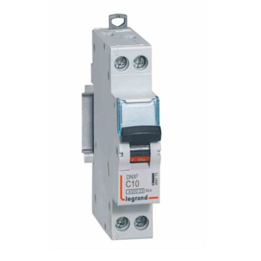 Legrand Breaker - MCB DNX³ - 6KA C Curve (1P+N) - 10A