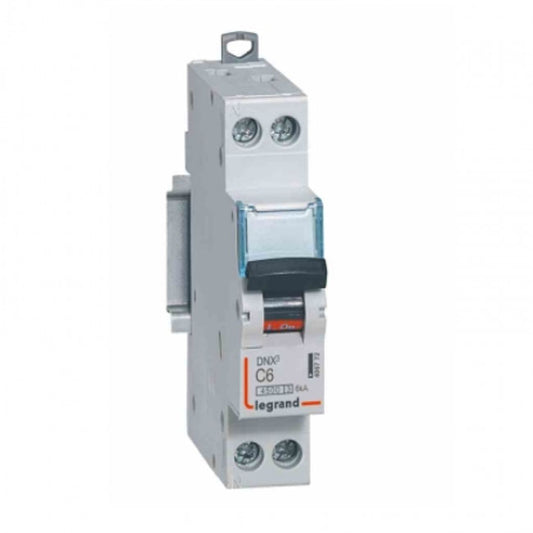 Legrand Breaker - MCB DNX³ - 6KA C Curve (1P+N) - 6A