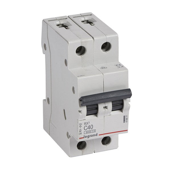 Legrand Breaker - MCB RX³ - C Curve 2P - 6000A. Choose from 10A to 63A