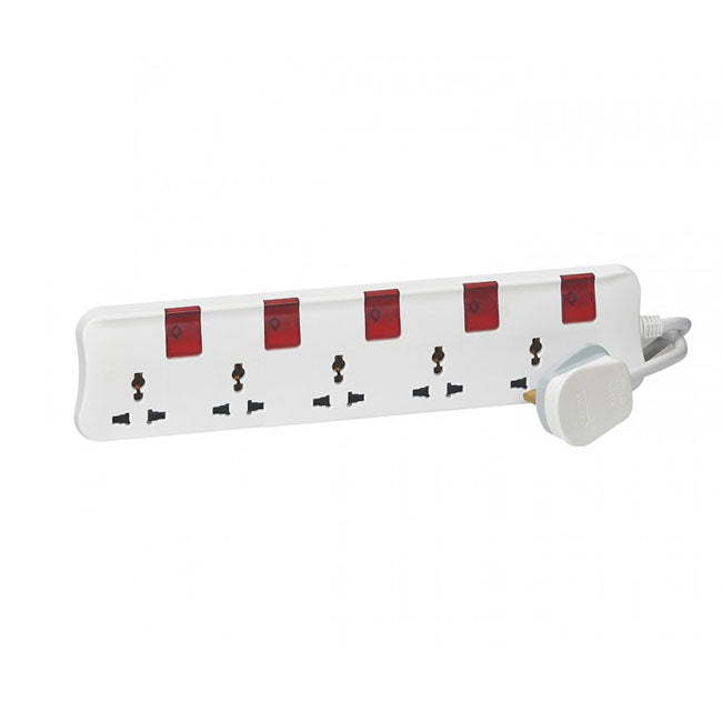 Legrand Multi-Standard Multi-Outlet Extensions - 5 Outlets