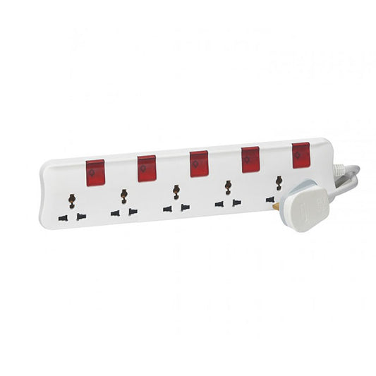Legrand Multi-Standard Multi-Outlet Extensions - 5 Outlets