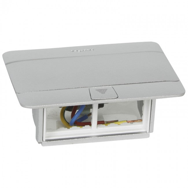 Legrand Pop-Up Flush Mounting Boxes 4 modules Aluminium Finish