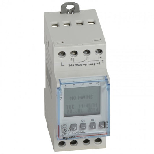 Legrand Programmable Time Switches Digital Display - 2 Output - 16A