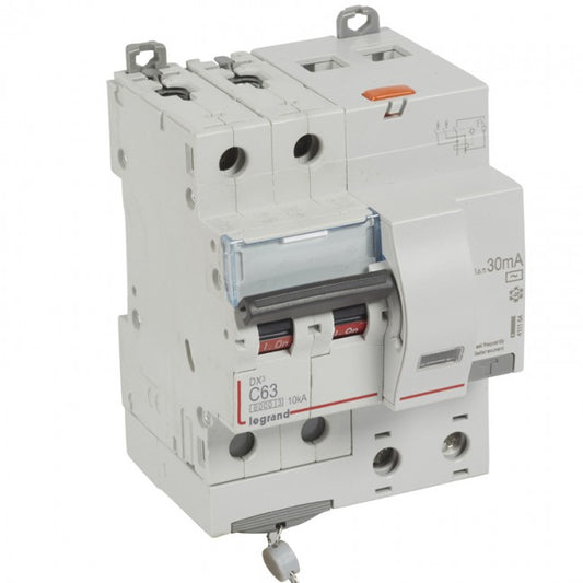 Legrand RCBO - DX³ 6000 30mA 2P - 63A