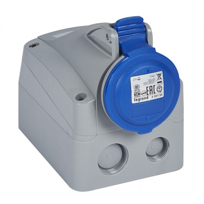 Legrand Surface Mounting Sockets 2P+E - 200 / 250V - 16A / 32A