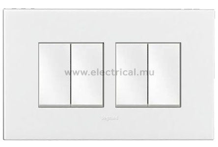 Legrand Arteor 2 Way Switch 10A  - 1 gang to 6 gang (complete with support frame and plate)