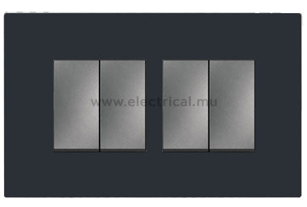 Legrand Arteor 2 Way Switch 10A  - 1 gang to 6 gang (complete with support frame and plate)