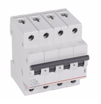 Legrand Breaker - MCB RX³ - C Curve 4P - 6000A. Choose from 10A to 63A
