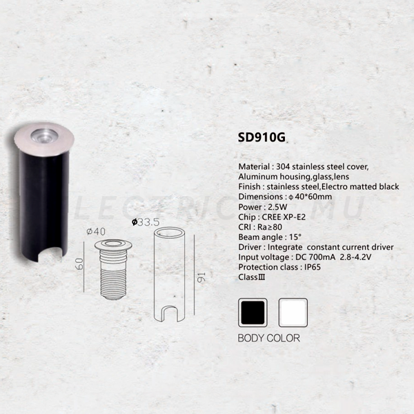 Sunmoon Floor Recessed Led IP67 - SD910G