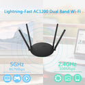 Wavlink Quantum D4H – AC1200 Wireless Dual-band High Power Smart Wi-Fi Router