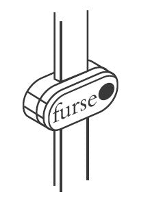 ABB Furse Black DC Clip (25 x 3mm) PVC