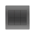 Hager Muse Switch 16AX (3 Gang 1 Way)