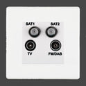 Hartland CFX Colours Digital Television Sockets (DAB Compatible)
