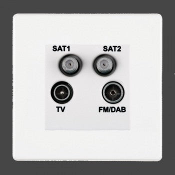 Hartland CFX Colours Digital Television Sockets (DAB Compatible)