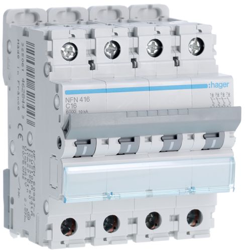 Hager Circuit Breaker / Disjoncteur (C Curve) 4P - 16A